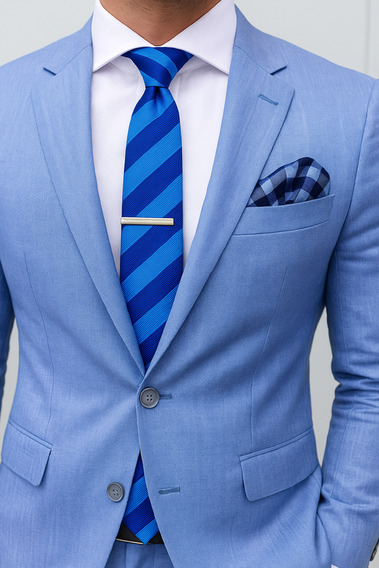 Azure Ambition Silk Tie