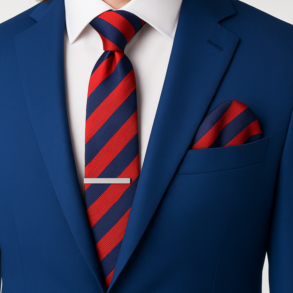 Crimson Command Silk Tie