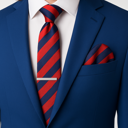 Crimson Command Silk Tie