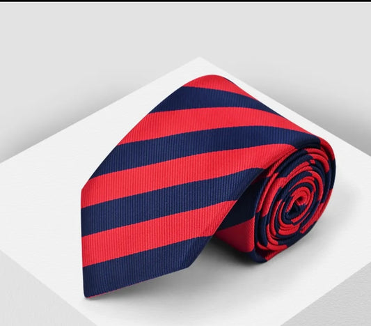 Crimson Command Silk Tie