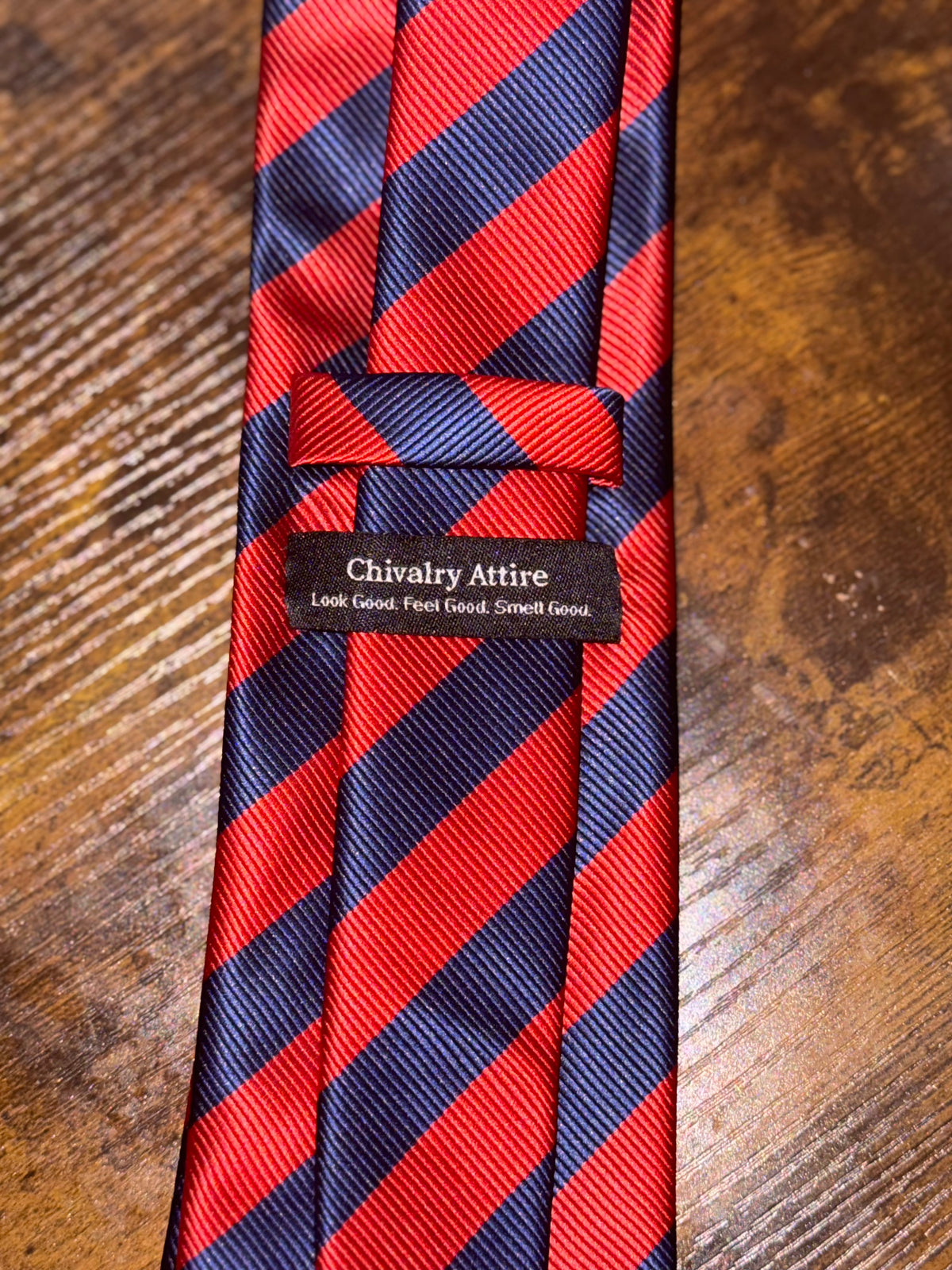 Crimson Command Silk Tie